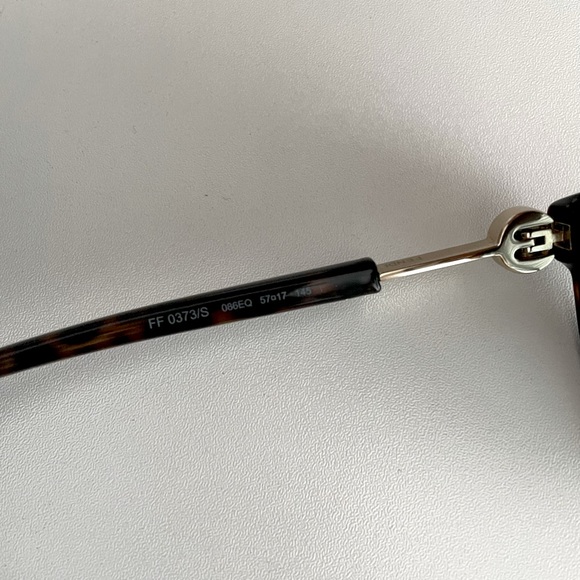 FENDI Sunglasses FF 0374/S Dark Havana/green Shaded - Picture 8 of 9